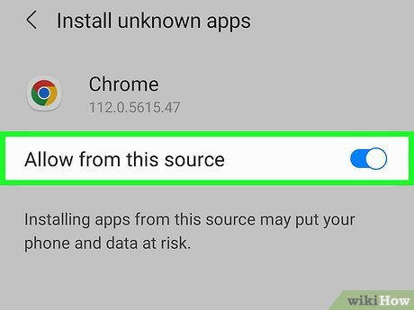 Allow Unknown sources